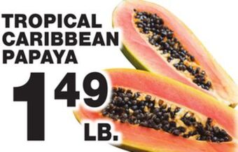Bravo Supermarkets Tropical caribbean papaya offer