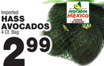 Bravo Supermarkets Hass avocados offer