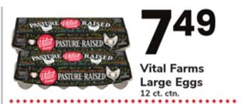 ACME Vital farms large eggs offer