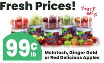 ACME Mcintosh, ginger gold or red delicious apples offer