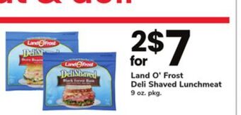 ACME Land o'frost deli shaved lunchmeat offer