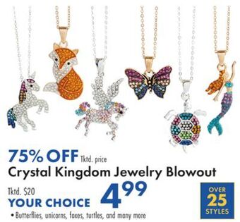 Boscov's Crystal kingdom jewelry blowout offer