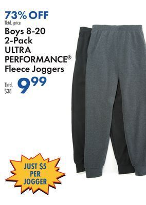 Boscov's Boys 8-20 2-pack ultra performance fleece joggers offer