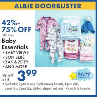 Boscov's Baby essentials offer