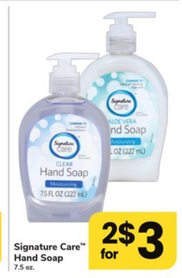 ACME Signature care hand soap offer