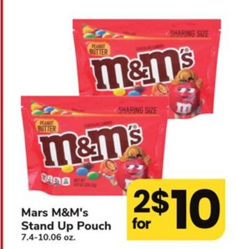 ACME M & m's stand up pouch offer