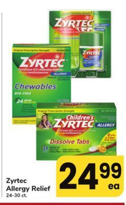 ACME Zyrtec allergy relief offer