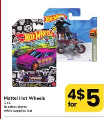 ACME Mattel hot wheels offer