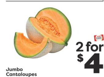 Weis Markets Jumbo cantaloupes offer
