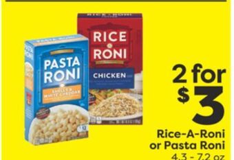 Weis Markets Rice-a-roni or pasta roni offer