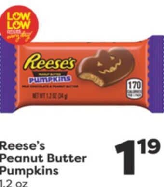 Weis Markets Reese's peanut butter pumpkins offer