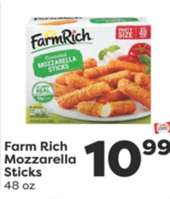 Weis Markets Farm rich mozzarella sticks offer