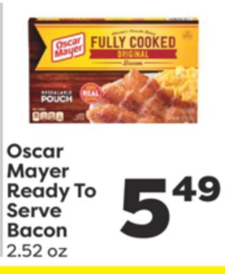 Weis Markets Oscar mayer ready to serve bacon offer