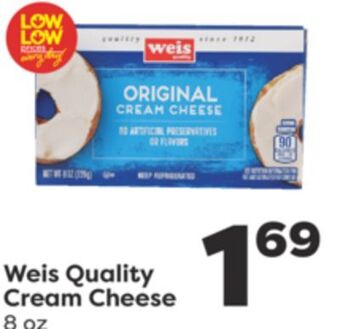 Weis Markets Weis quality cream cheese offer