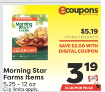 Weis Markets Morning star farms items offer