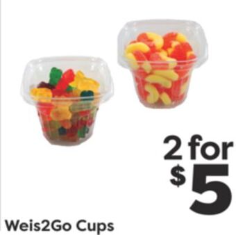 Weis Markets Weis2go cups offer