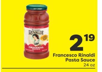 Weis Markets Francesco rinaldi pasta sauce offer