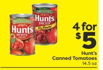 Weis Markets Hunt's canned tomatoes offer