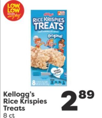 Weis Markets Kellogg's rice krispies treats offer