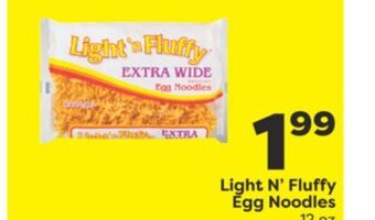 Weis Markets Light n' fluffy egg noodles offer