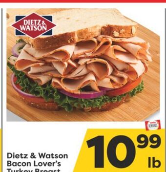 Weis Markets Dietz & watson bacon lover's turkey breast offer