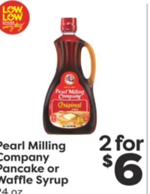 Weis Markets Pearl milling company pancake or waffle syrup offer
