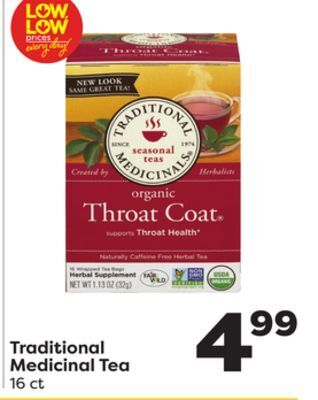 Weis Markets Traditional medicinal tea offer