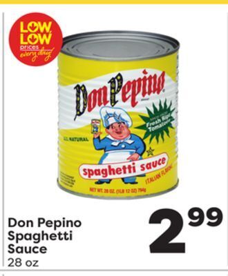 Weis Markets Don pepino spaghetti sauce offer