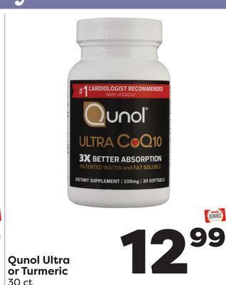 Weis Markets Qunol ultra or turmeric offer