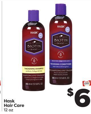 Weis Markets Hask hair care offer