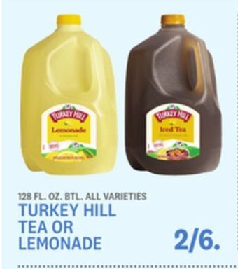 Kings Food Markets Turkey hill tea or lemonade offer