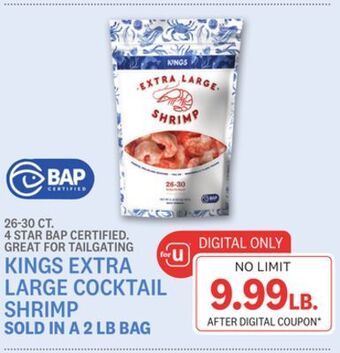 Kings Food Markets Kings extra large cocktail shrimp offer
