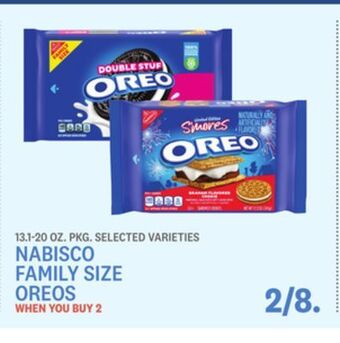 Kings Food Markets Nabisco family size oreos offer