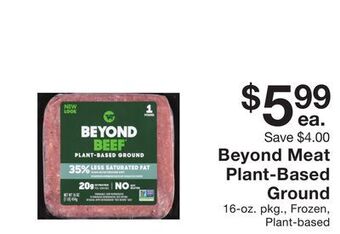 Fairway Store Market Beyond meat plant-based ground offer