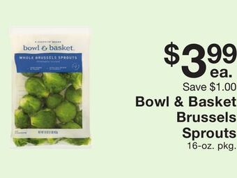 Fairway Store Market Bowl & basket brussels sprouts offer