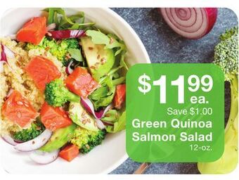 Fairway Store Market Green quinoa salmon salad offer