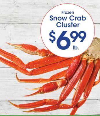 Price Rite Snow crab cluster offer