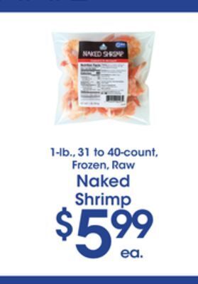 Price Rite Naked shrimp offer