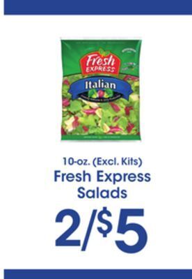 Price Rite Fresh express salads offer