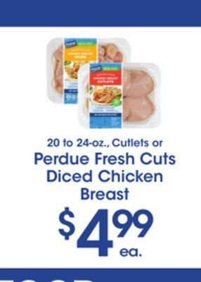 Price Rite Perdue fresh cuts diced chicken breast offer