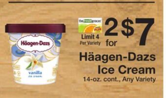 The Fresh Grocer Ice cream offer