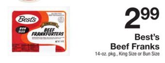The Fresh Grocer Beef franks offer