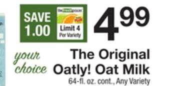 The Fresh Grocer Oat milk offer