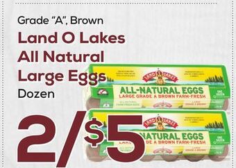 DeCicco & Sons Land o lakes all natural large eggs offer