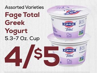 DeCicco & Sons Fage total greek yogurt offer