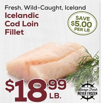 DeCicco & Sons Icelandic cod loin fillet offer