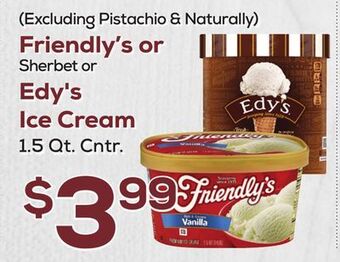 DeCicco & Sons Edy's ice cream offer