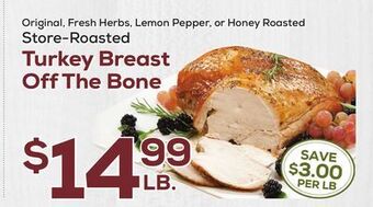 DeCicco & Sons Store-roasted turkey breast off the bone offer