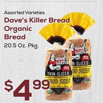 DeCicco & Sons Dave's killer bread organic bread offer