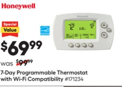 Lowe's 7-day programmable thermostat with wi-fi offer